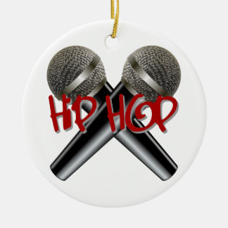 Ornamento De Cerâmica Hip Hop - o rap DJ do mc bate o r&b dos grafites