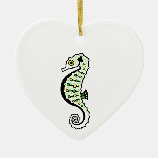 Ornamento De Cerâmica Hippocampus - SEAHORSE FANTÁSTICA - Vida selvagem  (Frente)