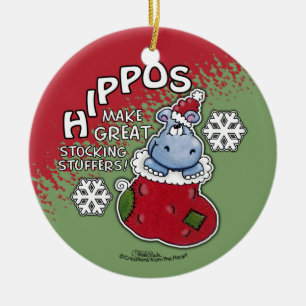 Ornamento De Cerâmica Hippos Faz EXCELENTE Estocando Incêndios