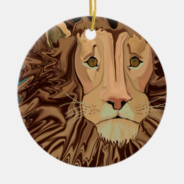 Ornamento De Cerâmica História da juba de Andrew (Frente)