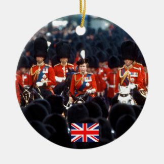 Ornamento De Cerâmica HM A Rainha Elizabeth II Prince Philip London