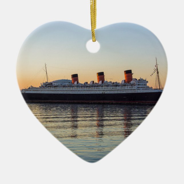 Ornamento De Cerâmica HMS Queen Mary (Frente)