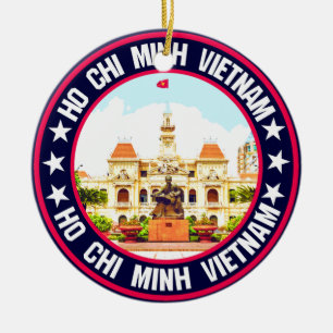 Ornamento De Cerâmica Ho Chi Minh