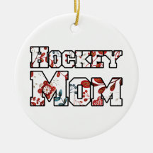 Hockey Mãe Red Blue Floral