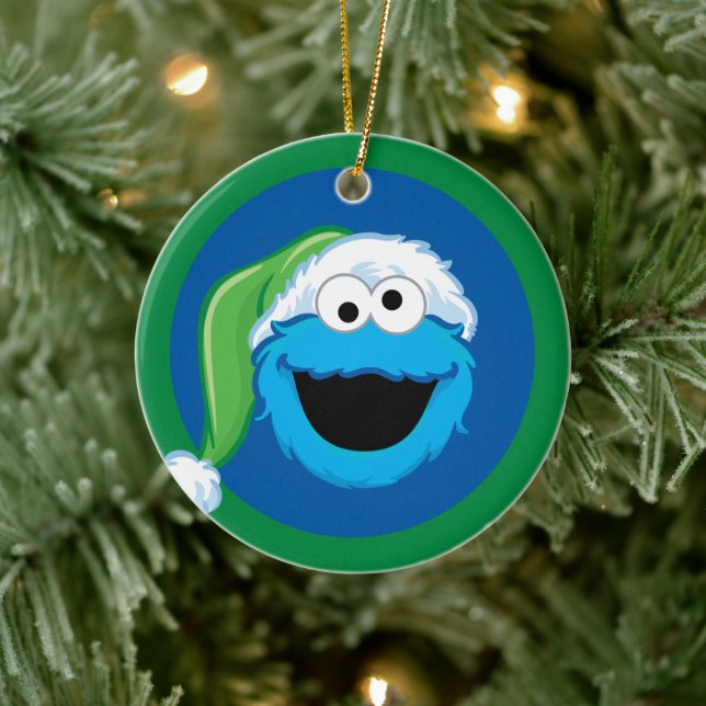 Ornamento De Cerâmica Holiday Cookie Monster (Árvore)