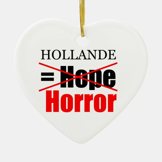 Ornamento De Cerâmica Hollande Not Hope = Horror!!!!!!!!!!!!!!! (Frente)