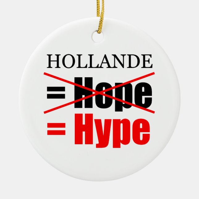 Ornamento De Cerâmica Hollande Not Hope = Hype!!!!!!!!!!!!!!!!!! (Frente)