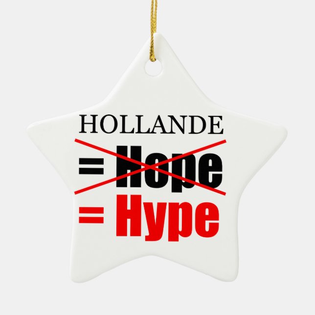 Ornamento De Cerâmica Hollande Not Hope = Hype!!!!!!!!!!!!!!!!!! (Frente)