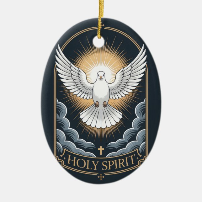 Ornamento De Cerâmica Holy Spirit (Frente)