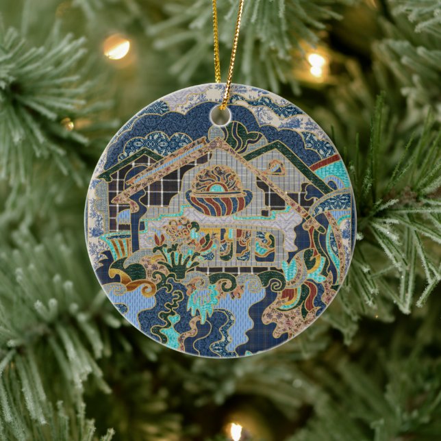 Ornamento De Cerâmica Home (Árvore)