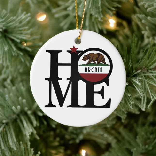 Ornamento De Cerâmica HOME Arcata, Califórnia (Árvore)