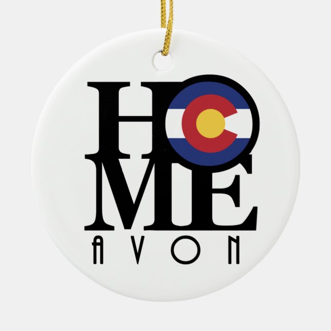 Ornamento De Cerâmica Home Avon CO (Frente)