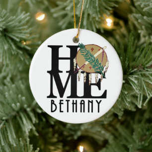Ornamento De Cerâmica HOME Bethany Oklahoma
