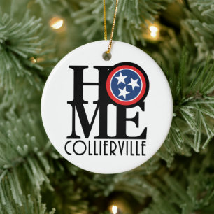 Ornamento De Cerâmica HOME Collierville Tennessee