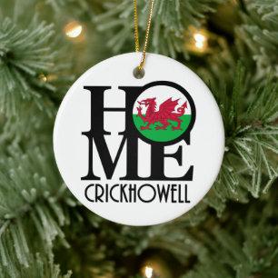 Ornamento De Cerâmica HOME Crickhowell Wales