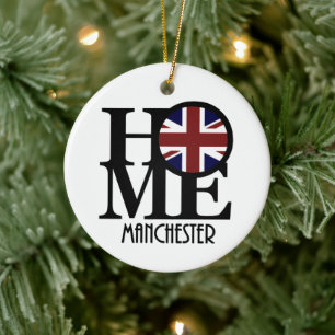 Ornamento De Cerâmica HOME Manchester Inglaterra