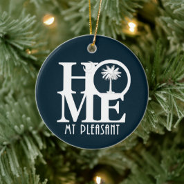 Ornamento De Cerâmica HOME Mt Pleasant Carolina do Sul