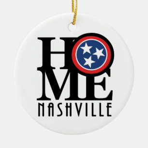 Ornamento De Cerâmica HOME Nashville Tennessee