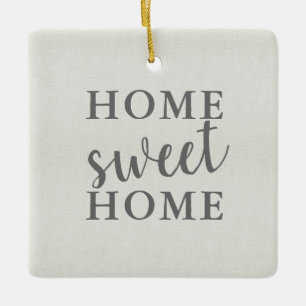 Ornamento De Cerâmica Home Sweet Home Nosso Primeiro Natal