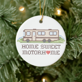 Ornamento De Cerâmica Home Sweet Motor Home Ornament