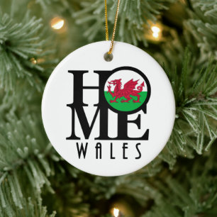 Ornamento De Cerâmica HOME Wales