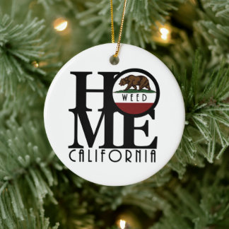 Ornamento De Cerâmica HOME Weed California