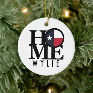 Ornamento De Cerâmica HOME Wylie Texas
