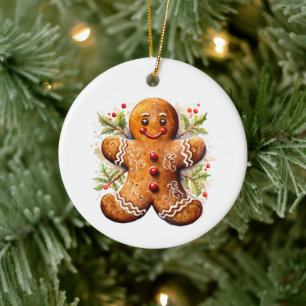 Ornamento De Cerâmica Homem de biscoito
