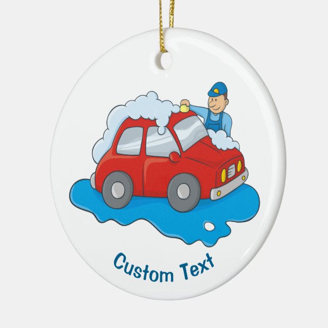 Ornamento De Cerâmica Homem de lavagem (Esquerda)