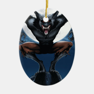 Ornamento De Cerâmica Homem-lobo