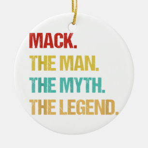 Ornamento De Cerâmica Homem Mack O Homem O Mito A Lenda