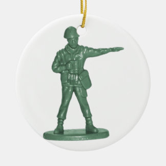 Ornamento De Cerâmica Homens do Exército Verde