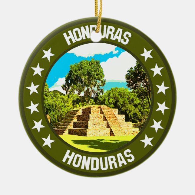 Ornamento De Cerâmica Honduras (Frente)