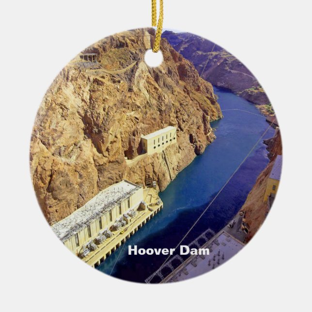 Ornamento De Cerâmica Hoover Dam, Nevada Ornament (Frente)