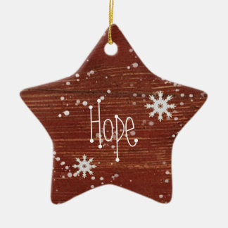 Ornamento De Cerâmica Hope Faith Ornament