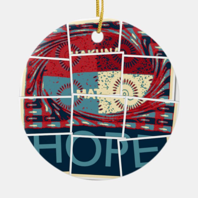 Ornamento De Cerâmica Hope Hakuna Matata (Frente)