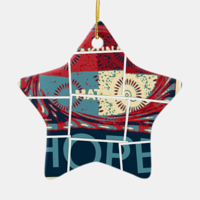 Ornamento De Cerâmica Hope Hakuna Matata (Frente)