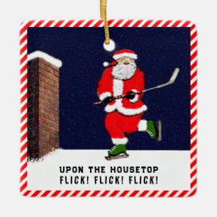 Ornamento De Cerâmica hóquei personalizado