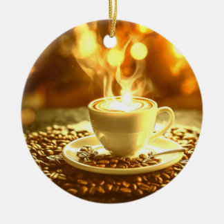 Ornamento De Cerâmica Hora do café