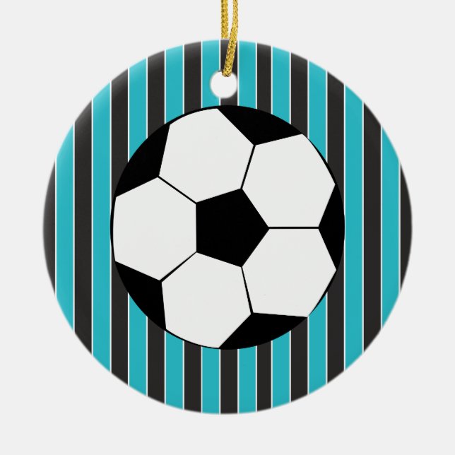 Ornamento De Cerâmica Hora do futebol (Frente)