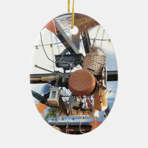 Ornamento De Cerâmica Hora do inverno