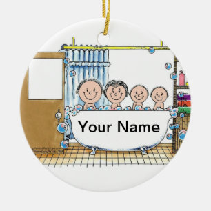 Ornamento De Cerâmica Hora do Tub 2