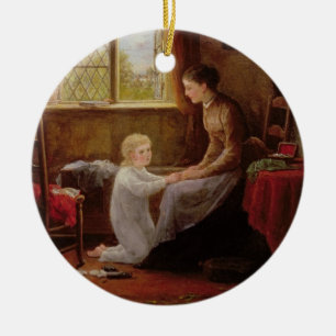 Ornamento De Cerâmica Horas de dormir, 1890 (óleo no painel)