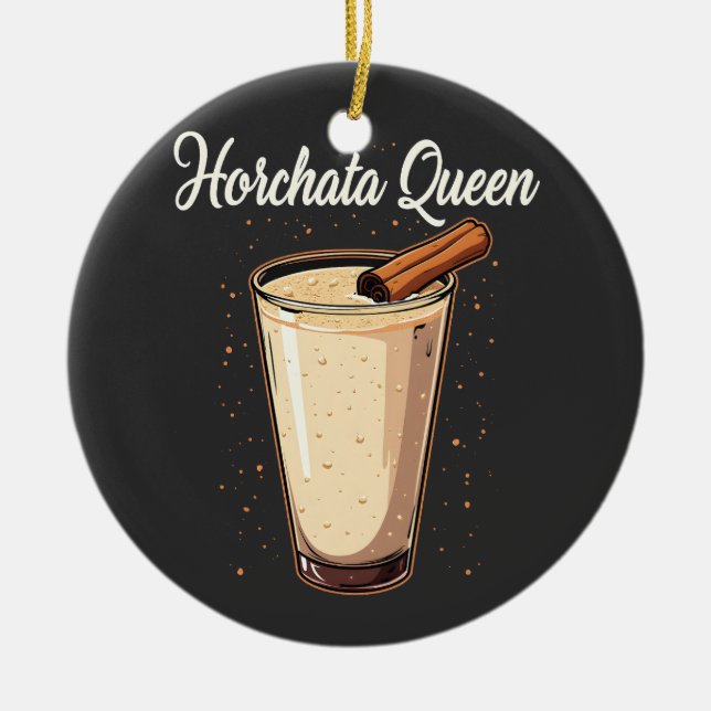 Ornamento De Cerâmica Horchata Queen (Espanha) (Frente)