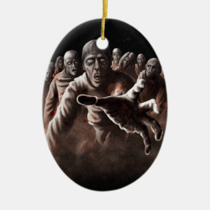 Ornamento De Cerâmica Horda do zombi