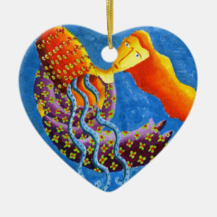 Ornamento De Cerâmica Horóscopo de Aquário Signo Zodiacal