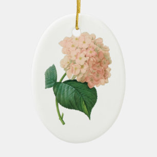 Ornamento De Cerâmica Hortênsia Rosa Vintage por Redoute