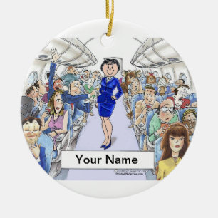 Ornamento De Cerâmica Hospedeiros de bordo - fêmea