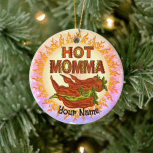 Ornamento De Cerâmica Hot Momma
