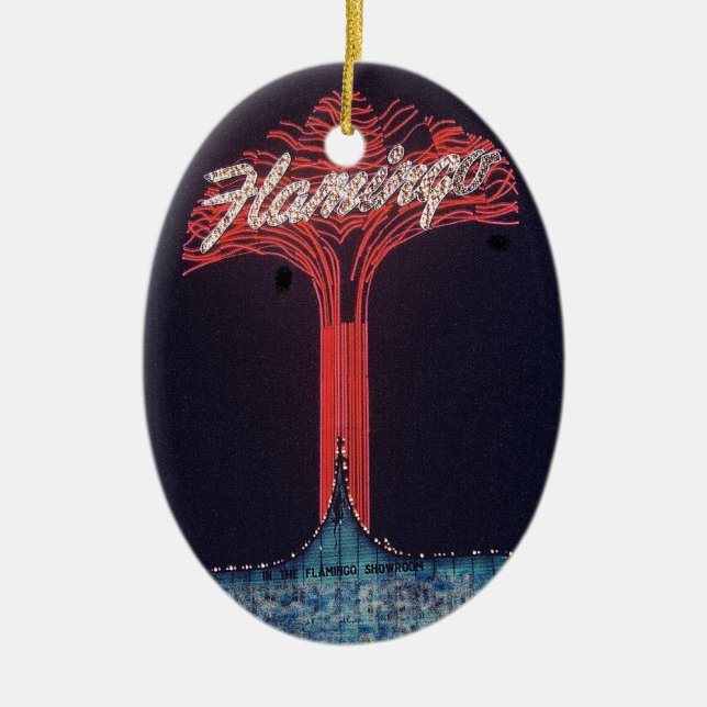 Ornamento De Cerâmica Hotel Las Vegas Flamingo (Frente)